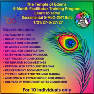 2027 Bufo Facilitator Training- 6 Month program