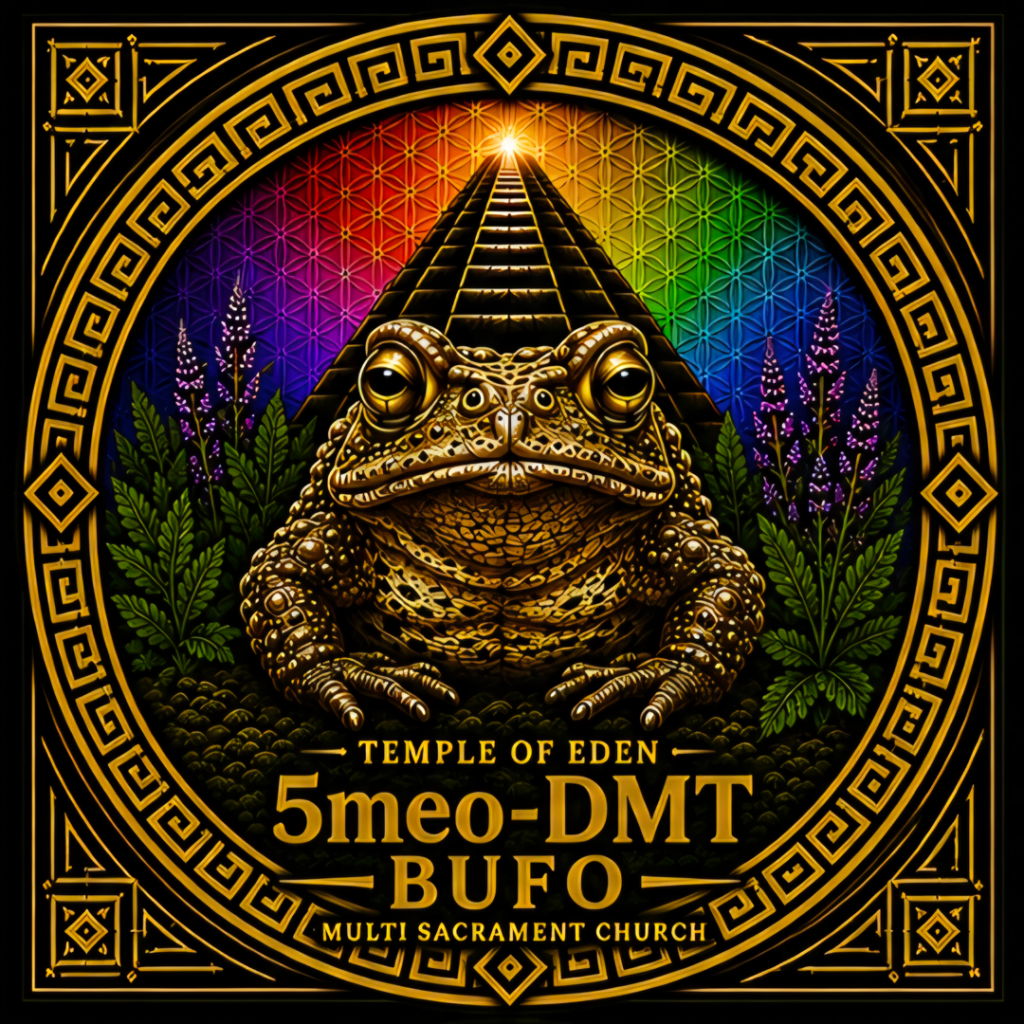 Temple of Eden - 5meo-DMT Bufo. Multi-sacrament church