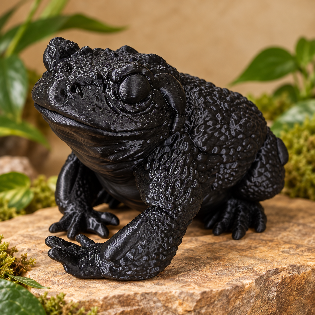 Sacred Bufo Alvarius Toad Sculpture 3-D Printed